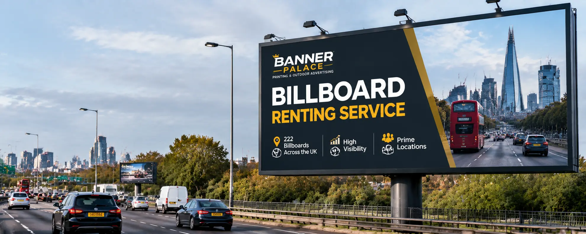 Premium billboard advertising location UK outdoor campaign